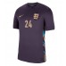 Camisa de time de futebol Inglaterra Cole Palmer #24 Replicas 2º Equipamento Europeu 2024 Manga Curta